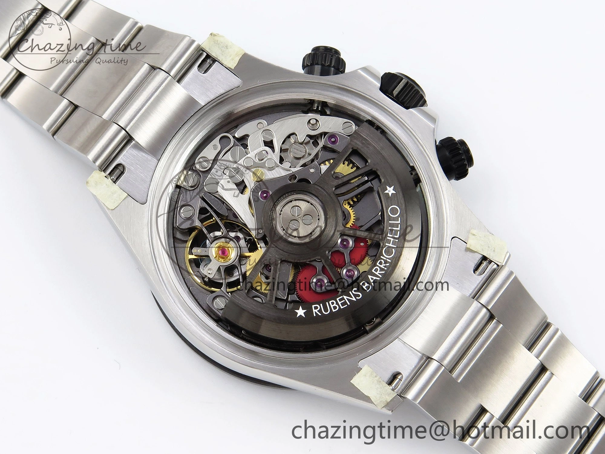 Daytona Skeleton SONIC Best Edition Ceramic Bezel Skeleton Dial on SS Oyster Bracelet SA4130