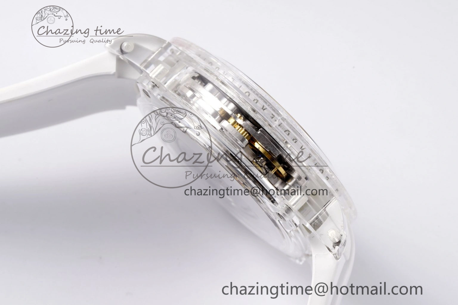 Daytona Transparent IPK Best Edition Meteorite Dial on White Rubber Strap SA4130