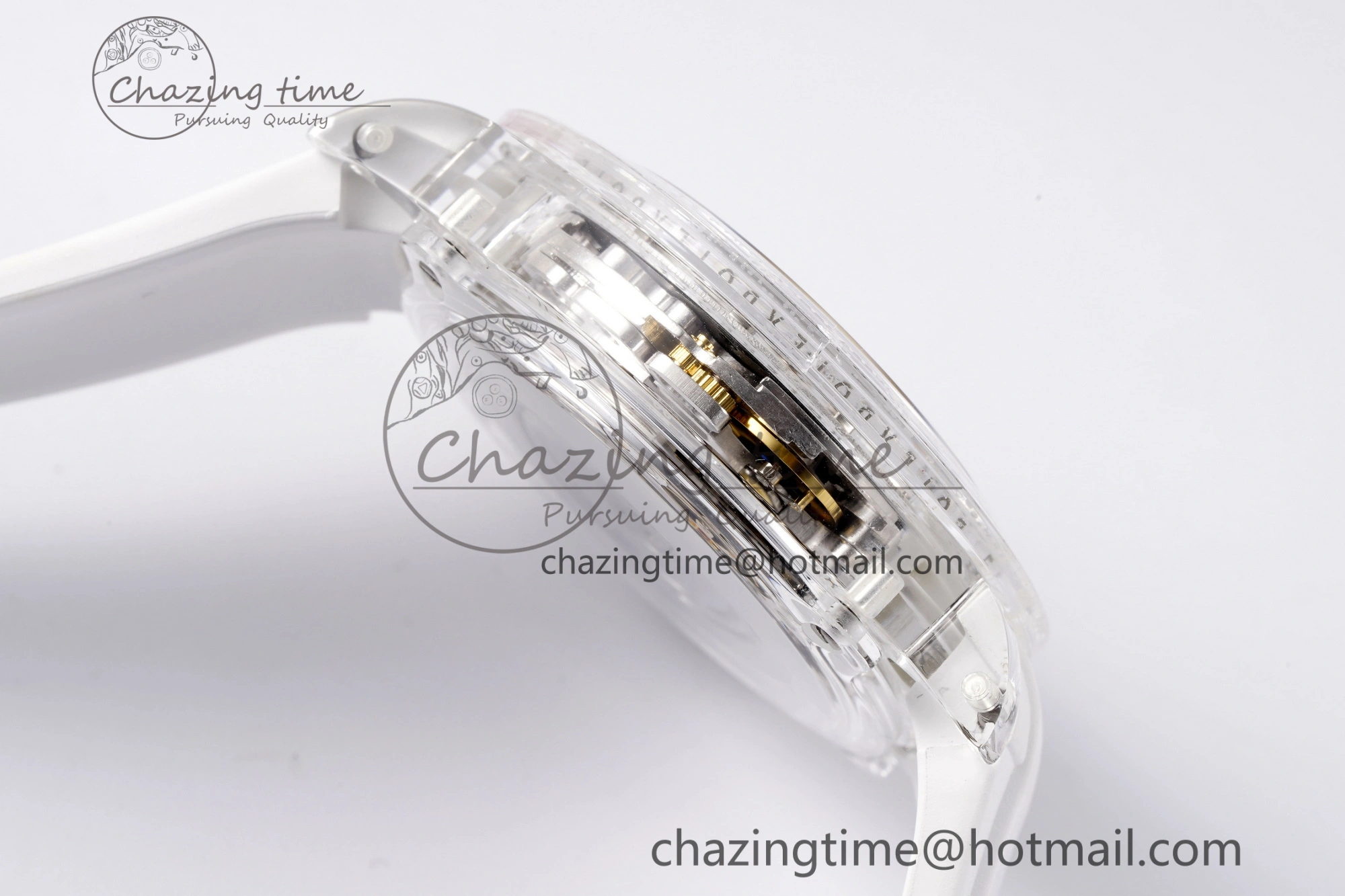 Daytona Transparent IPK Best Edition Meteorite Dial on White Rubber Strap SA4130