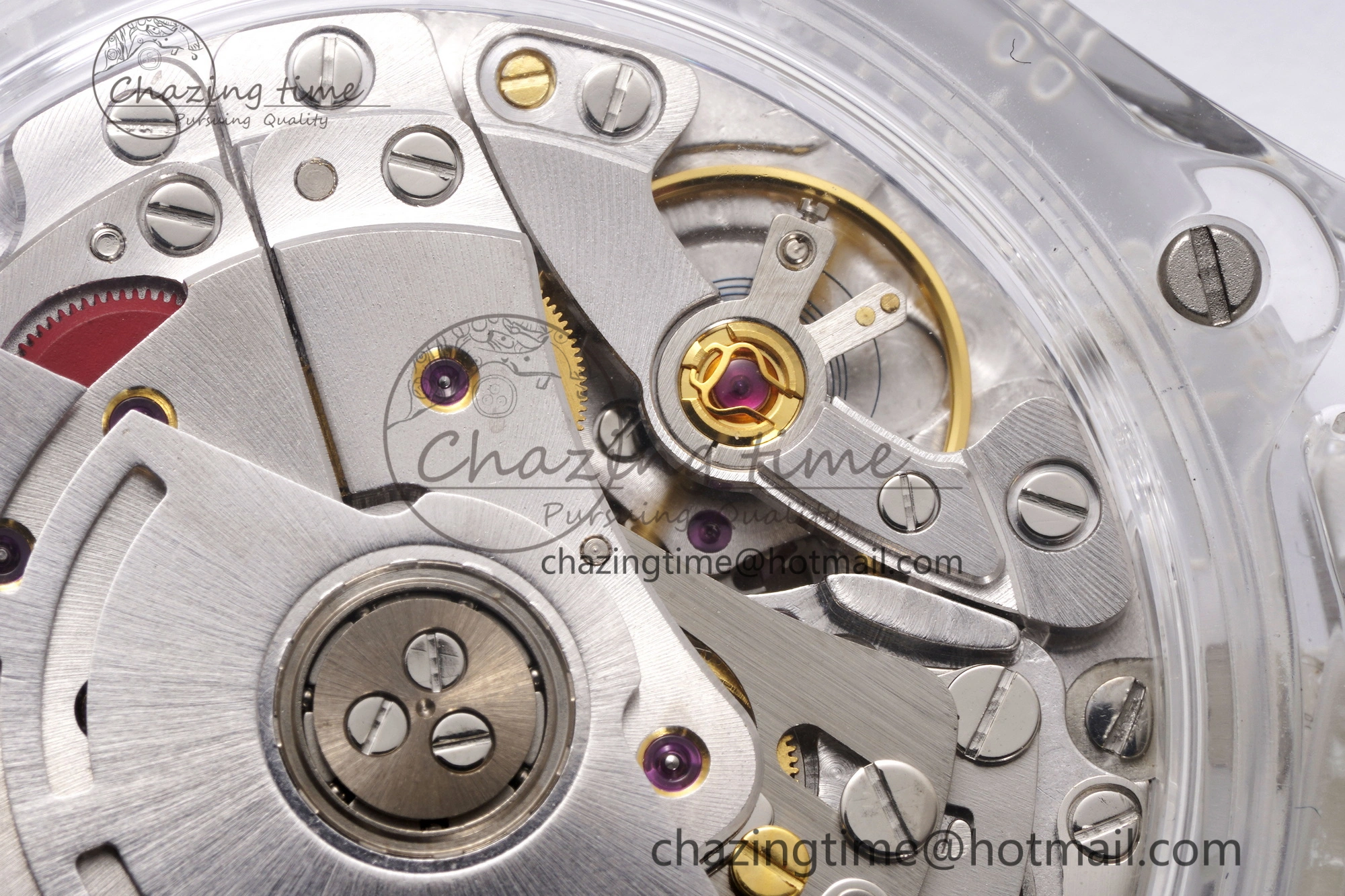 Daytona Transparent IPK Best Edition Meteorite Dial on White Rubber Strap SA4130