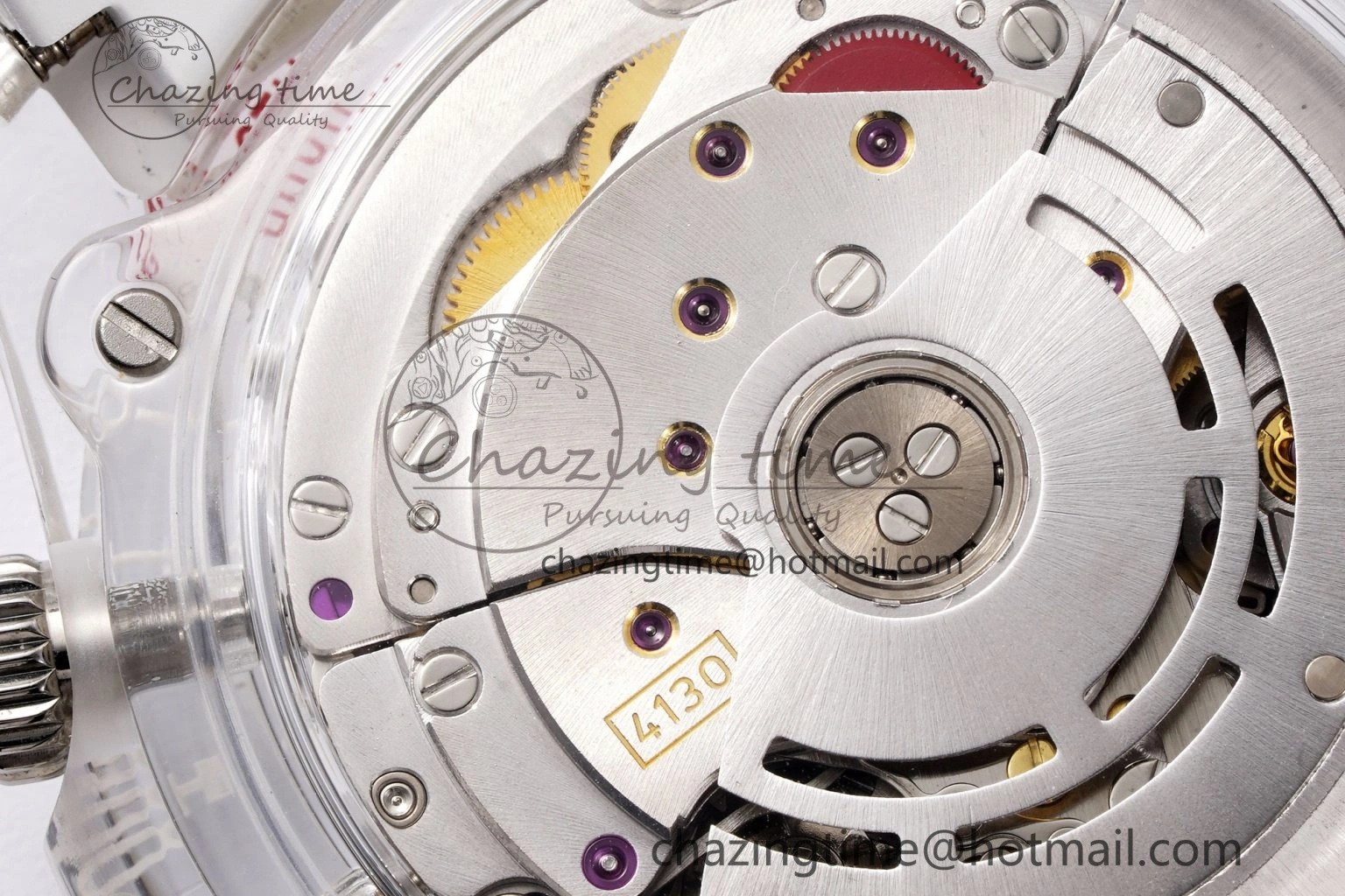 Daytona Transparent IPK Best Edition Meteorite Dial on White Rubber Strap SA4130