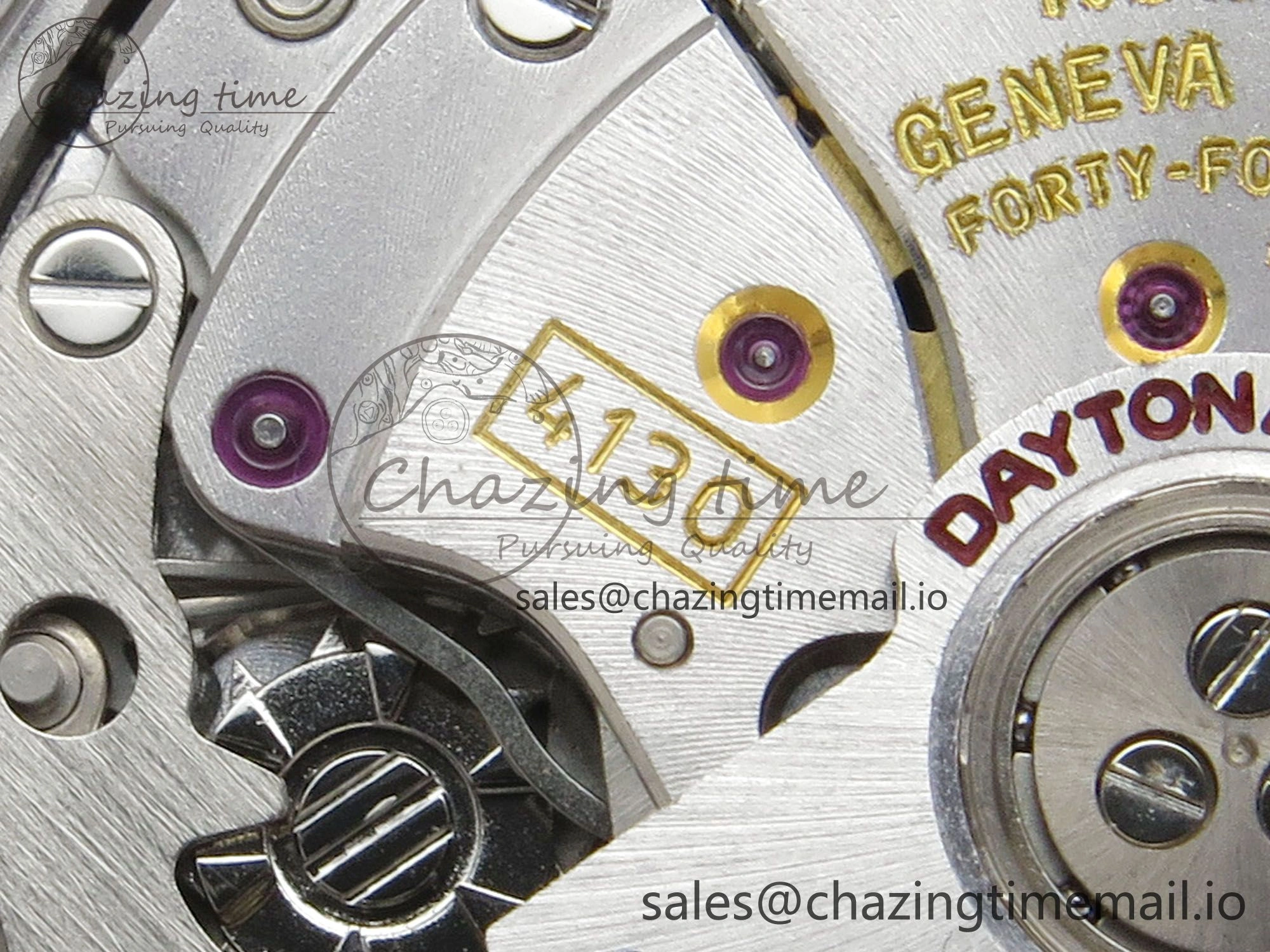 Daytona White Ceramic Case and Bracelet Black Rainbow Dial Rainbow Bezel SONIC Best Edition SA4130