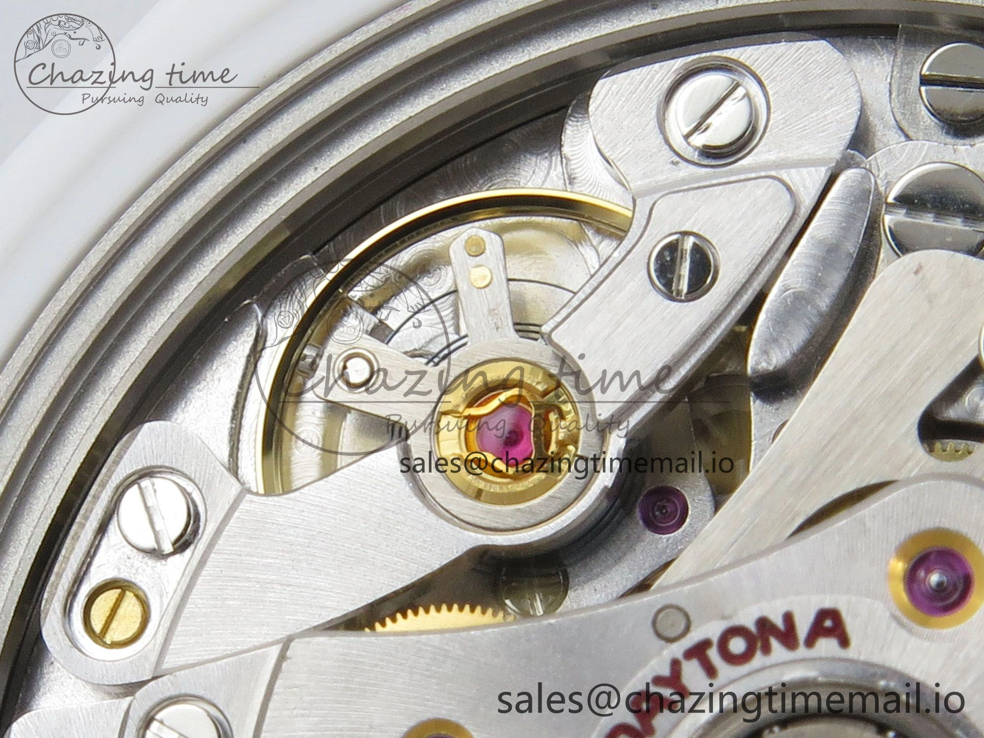 Daytona White Ceramic Case and Bracelet Black Rainbow Dial Rainbow Bezel SONIC Best Edition SA4130