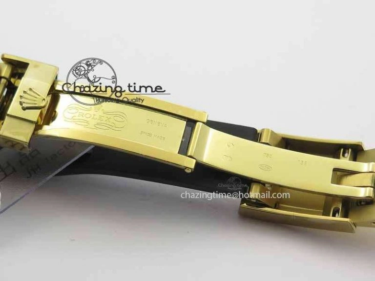 Daytona YG 116518LN JH Best Edition Gold Dial On Rubber Strap A4130 (Free XS rubber strap)