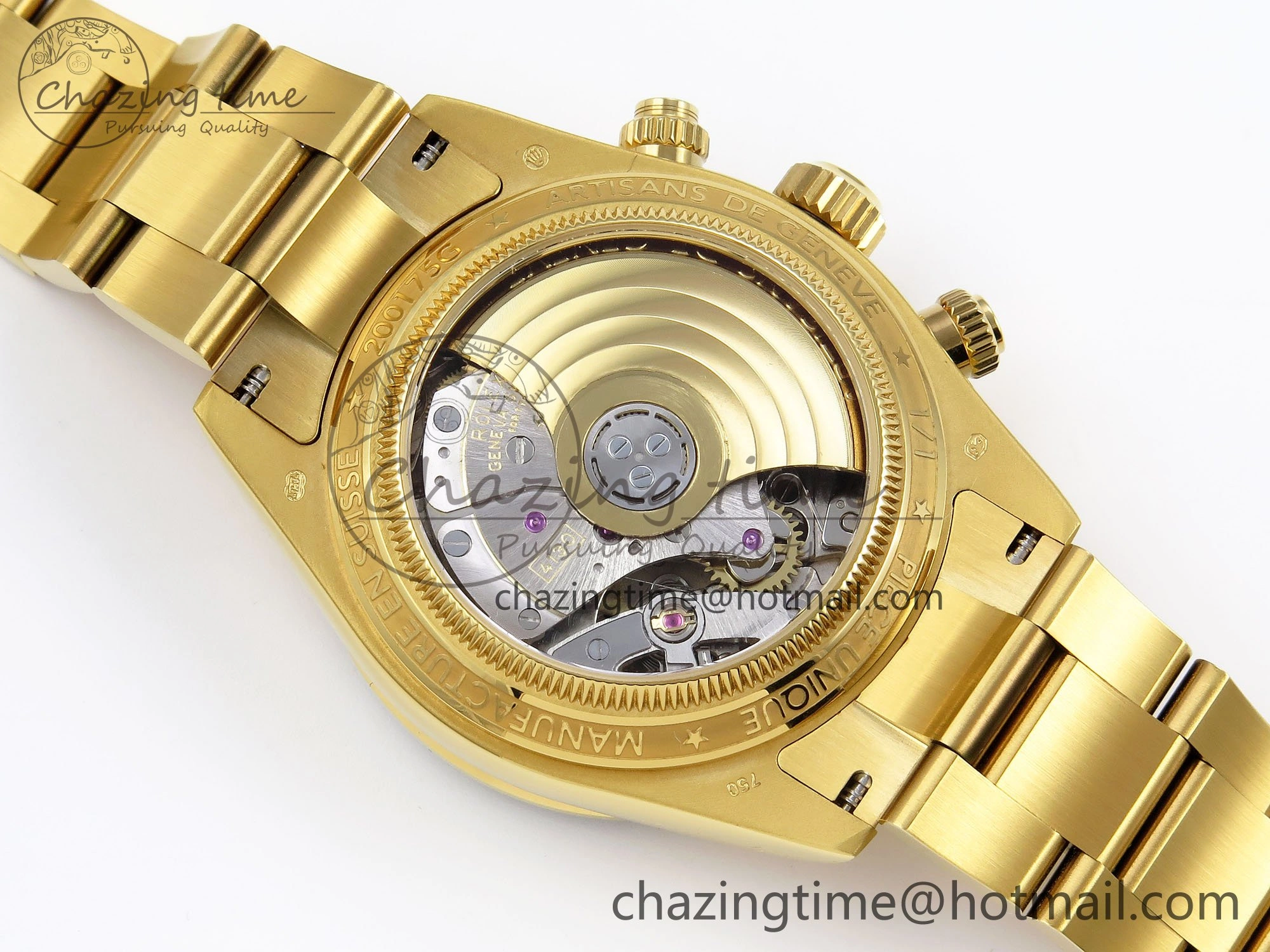 Daytona YG ADGF Best Edition Green YG Dial on YG Bracelet A7750