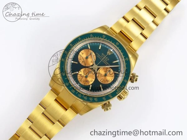 Daytona YG ADGF Best Edition Green YG Dial on YG Bracelet A7750