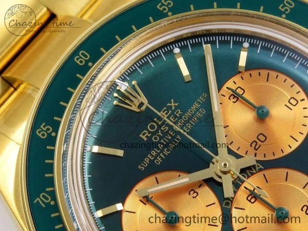 Daytona YG ADGF Best Edition Green YG Dial on YG Bracelet A7750
