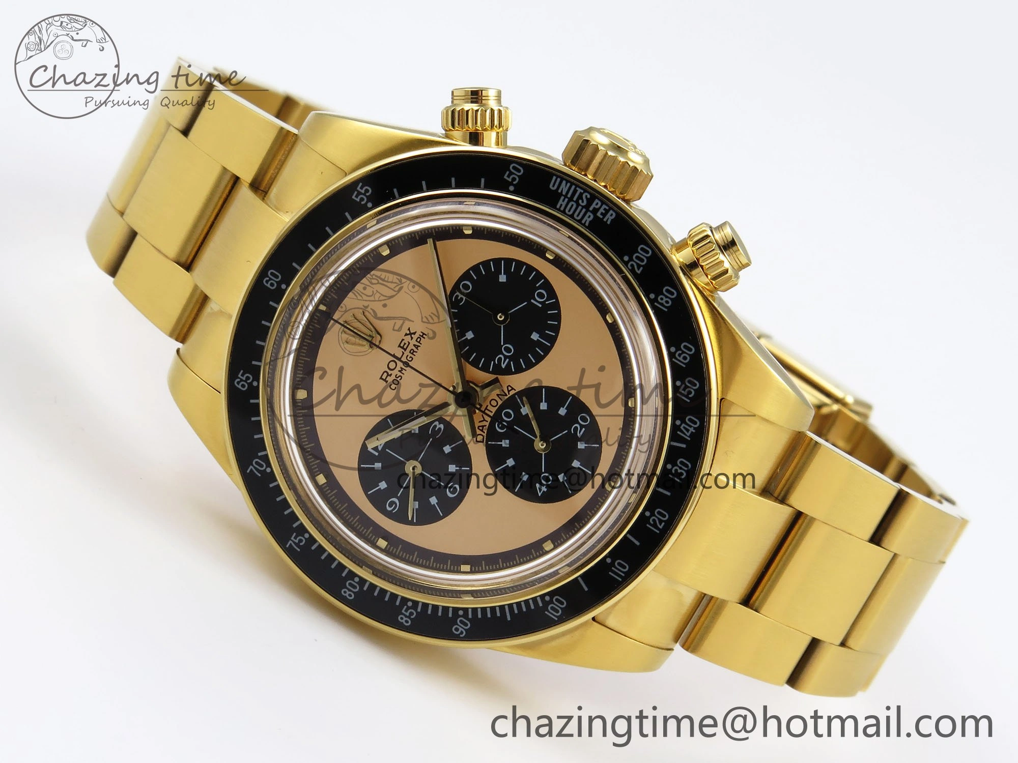 Daytona YG ADGF Best Edition YG Black Dial on YG Bracelet A7750