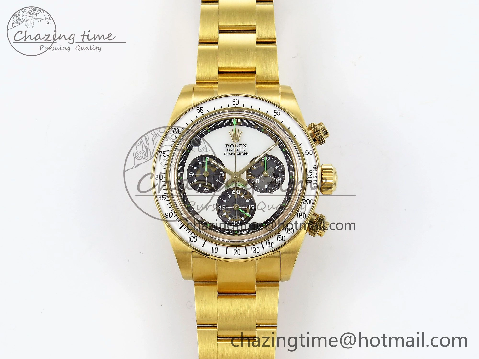 Daytona YG ADGF Best Edition YG White Dial on YG Bracelet A7750