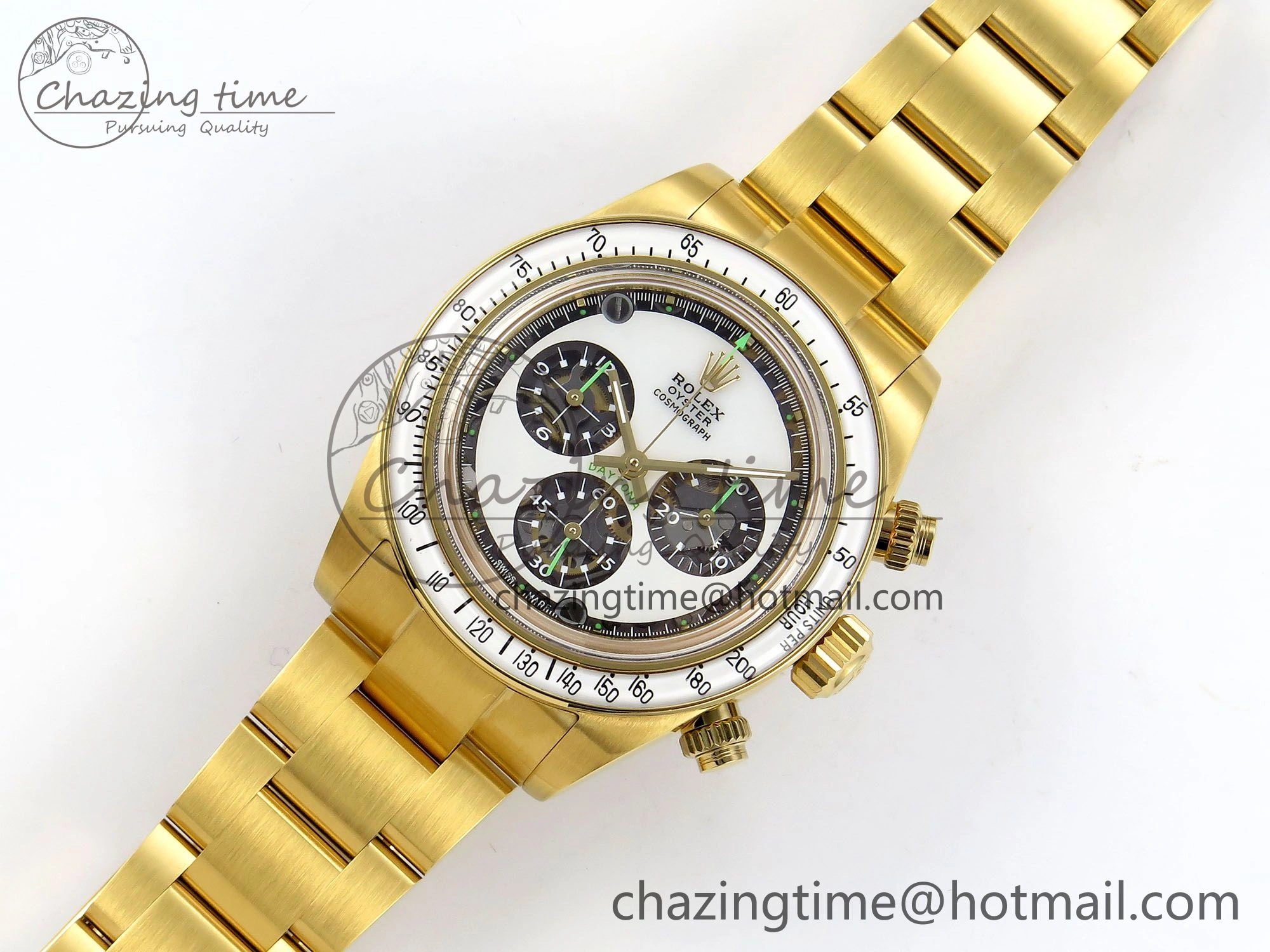 Daytona YG ADGF Best Edition YG White Dial on YG Bracelet A7750