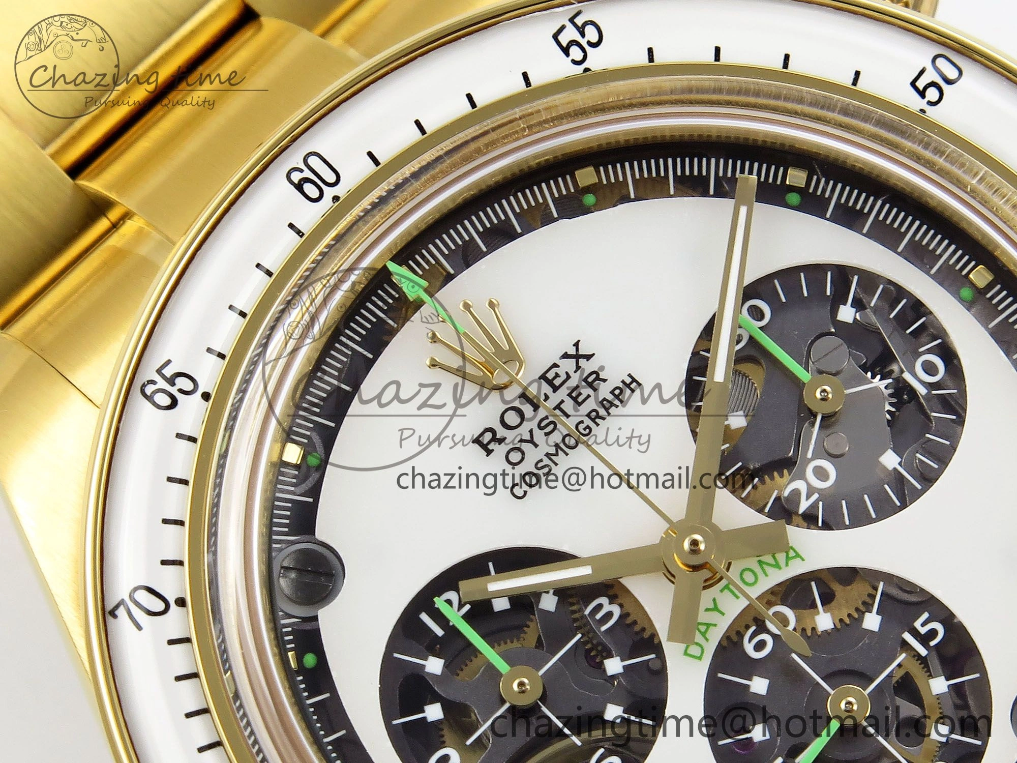 Daytona YG ADGF Best Edition YG White Dial on YG Bracelet A7750