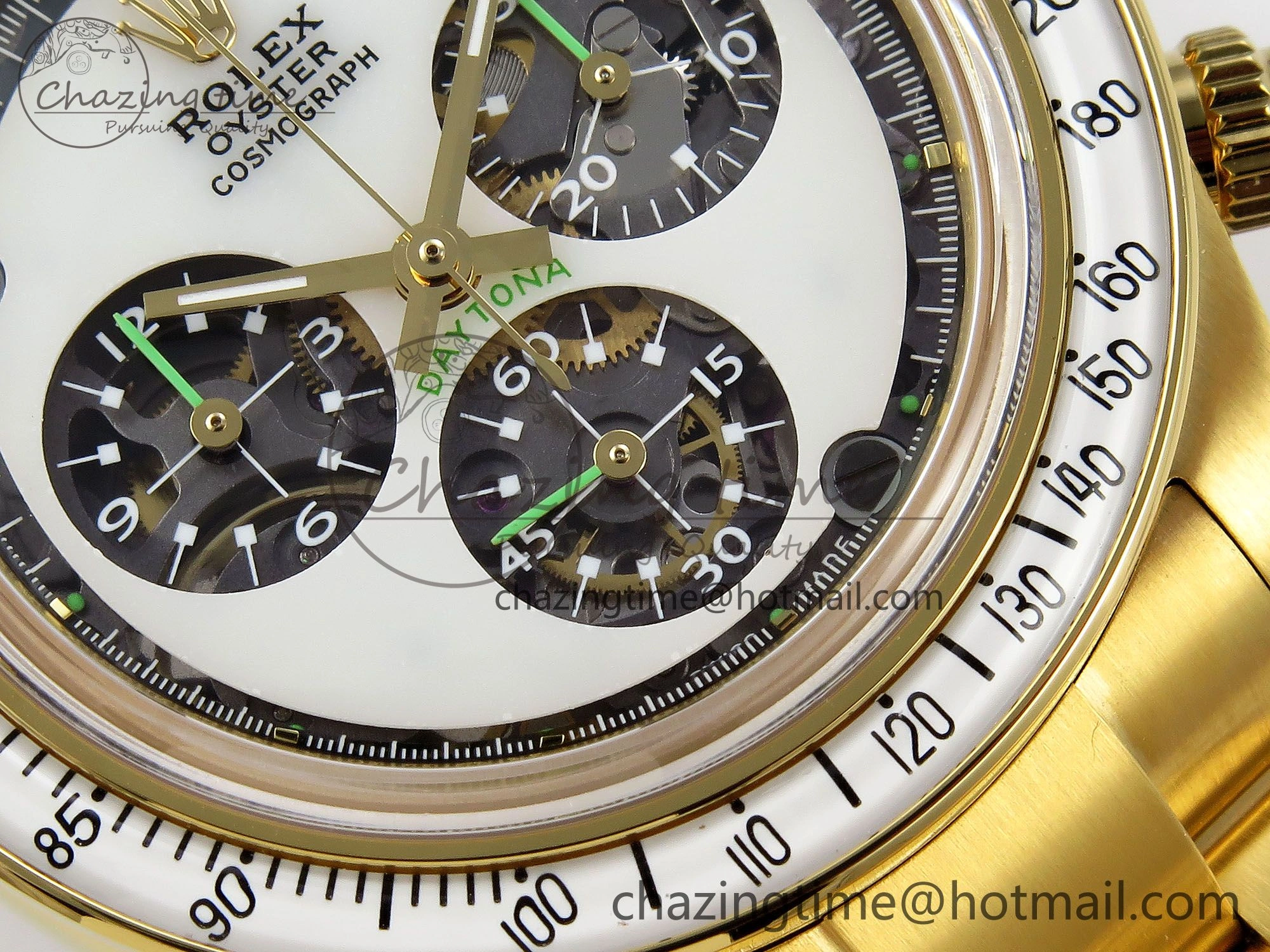 Daytona YG ADGF Best Edition YG White Dial on YG Bracelet A7750