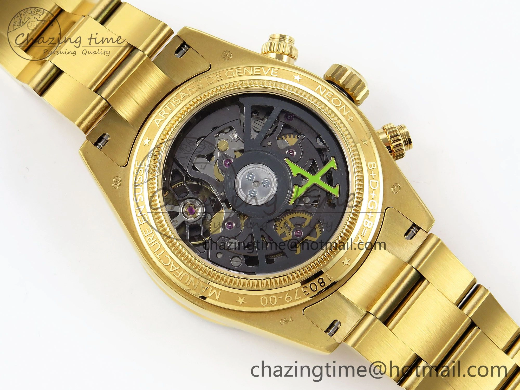 Daytona YG ADGF Best Edition YG White Dial on YG Bracelet A7750