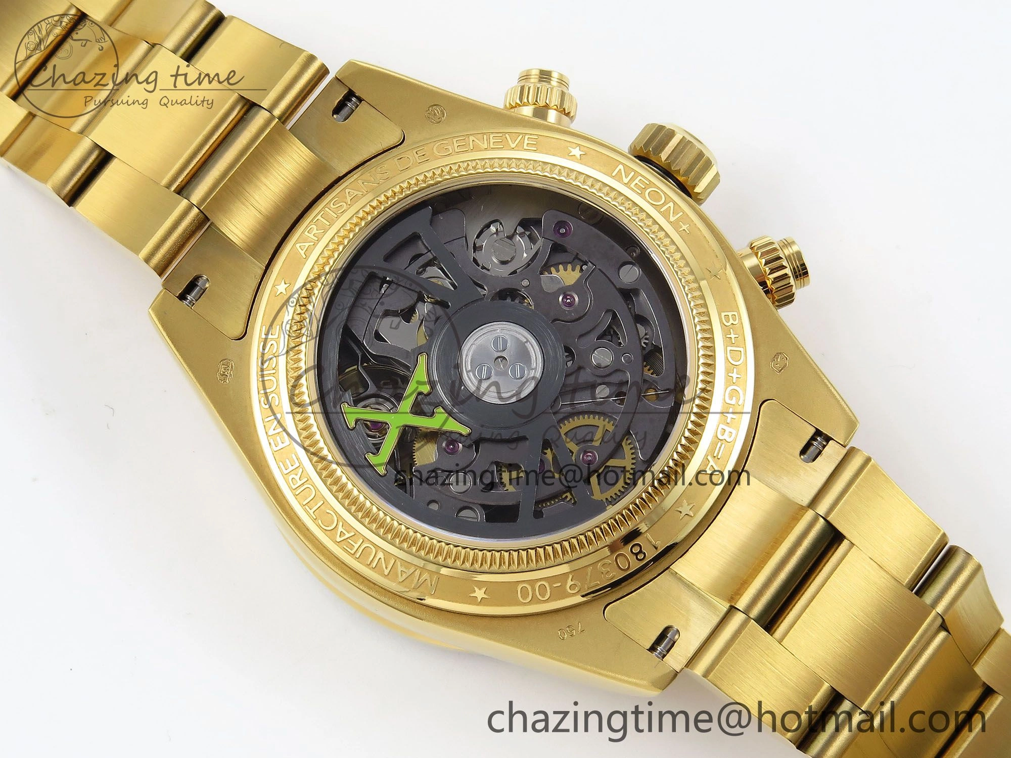 Daytona YG ADGF Best Edition YG White Dial on YG Bracelet A7750