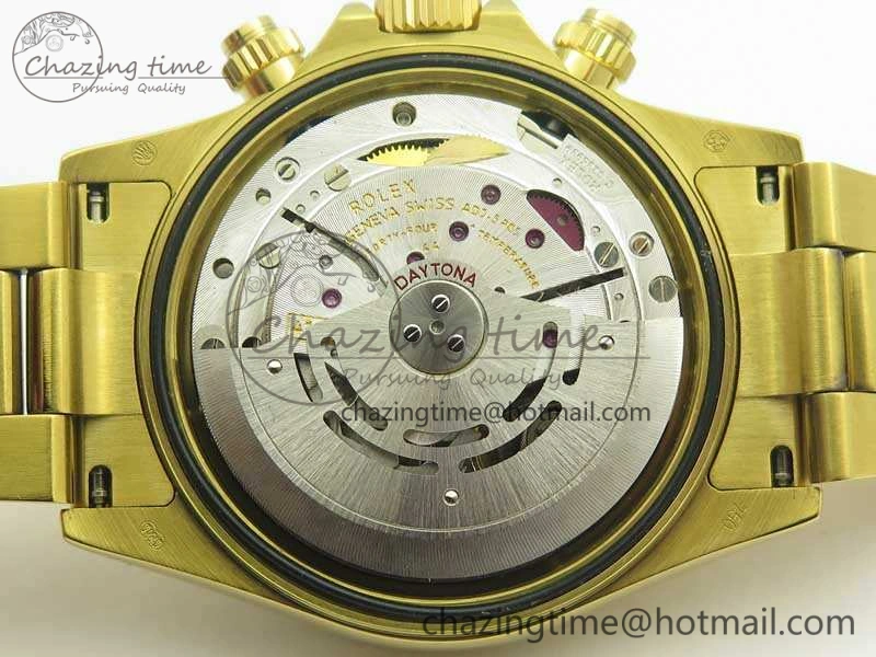 Daytona YG BP Maker Best Edition Black Dial On YG Bracelet A4130