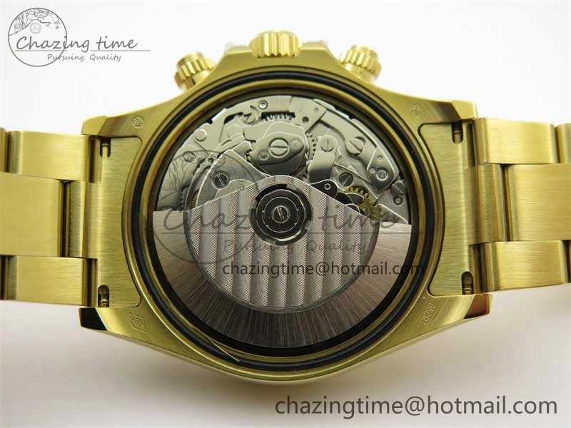 Daytona YG KKF 1:1 Best Edition 904L Steel Green Dial on YG Bracelet A7750
