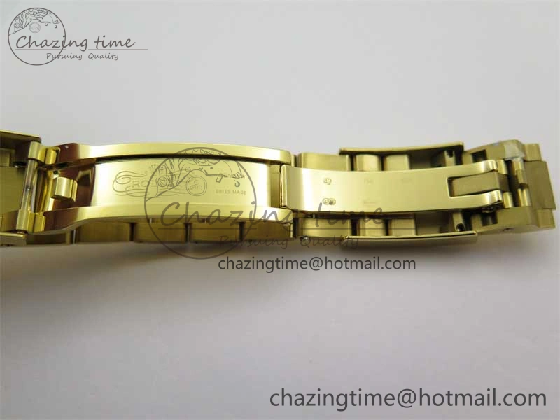 Daytona YG KKF 1:1 Best Edition 904L Steel Green Dial on YG Bracelet A7750