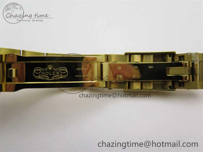 Daytona YG KKF 1:1 Best Edition 904L Steel Green Dial on YG Bracelet A7750