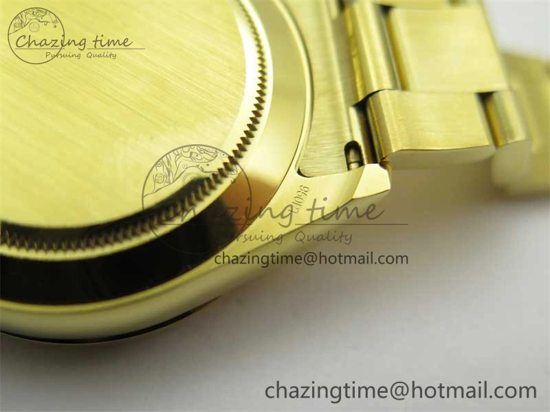 Daytona YG KKF 1:1 Best Edition 904L Steel YG Black Dial on YG Bracelet A7750