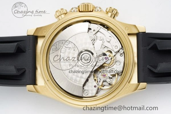 Daytona YG Rainbow Diamonds Bezel JVSF 1:1 Best Edition 904L Steel White Panda Dial on Oysterflex Strap A7750