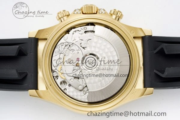 Daytona YG Rainbow Diamonds Bezel JVSF 1:1 Best Edition 904L Steel White Panda Dial on Oysterflex Strap A7750