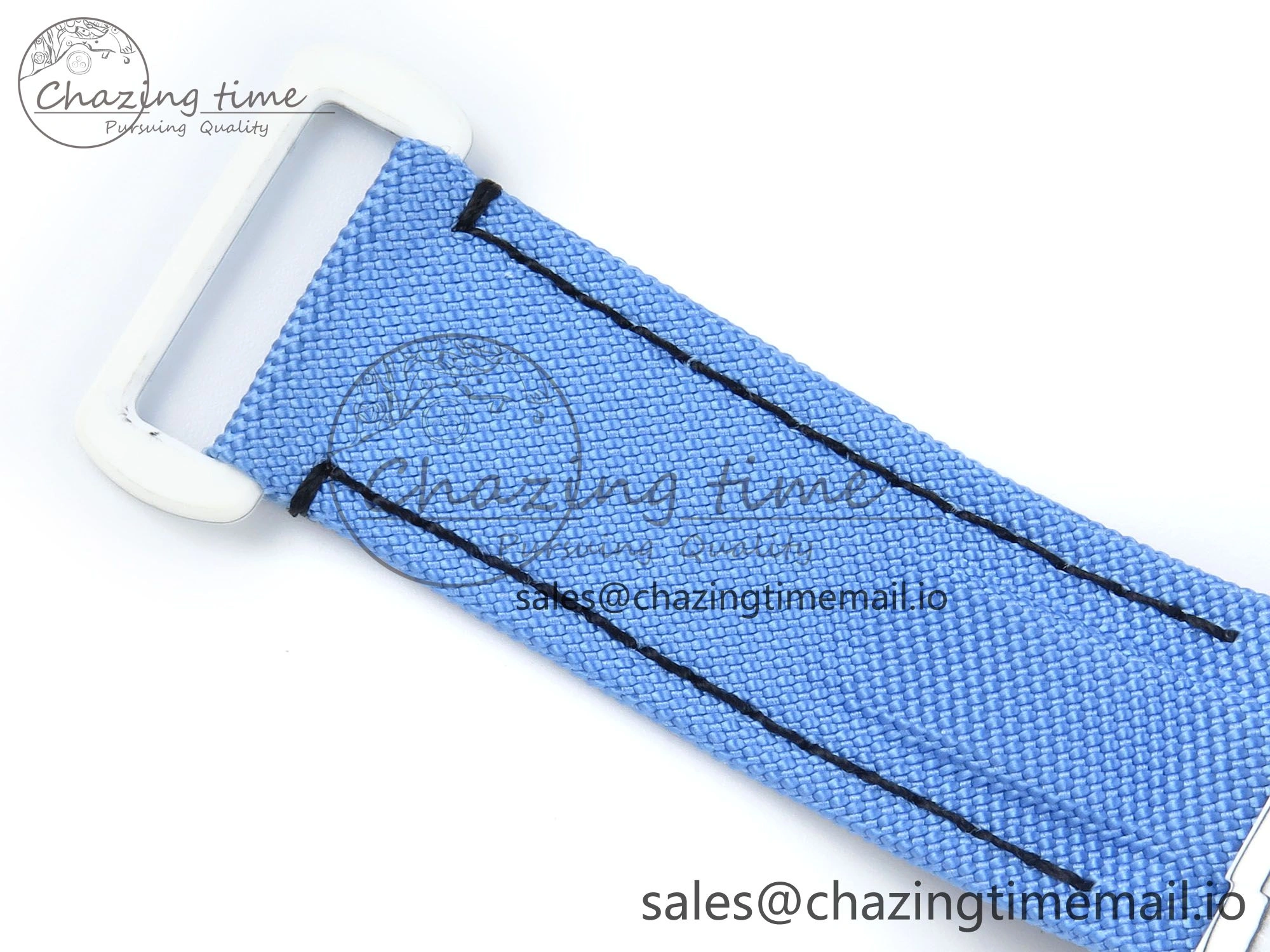 Daytona ZIF REMOULD White Carbon GETF Best Edition Blue Skeleton Dial Blue Diamonds Bezel on Blue Nylon Strap DD4802
