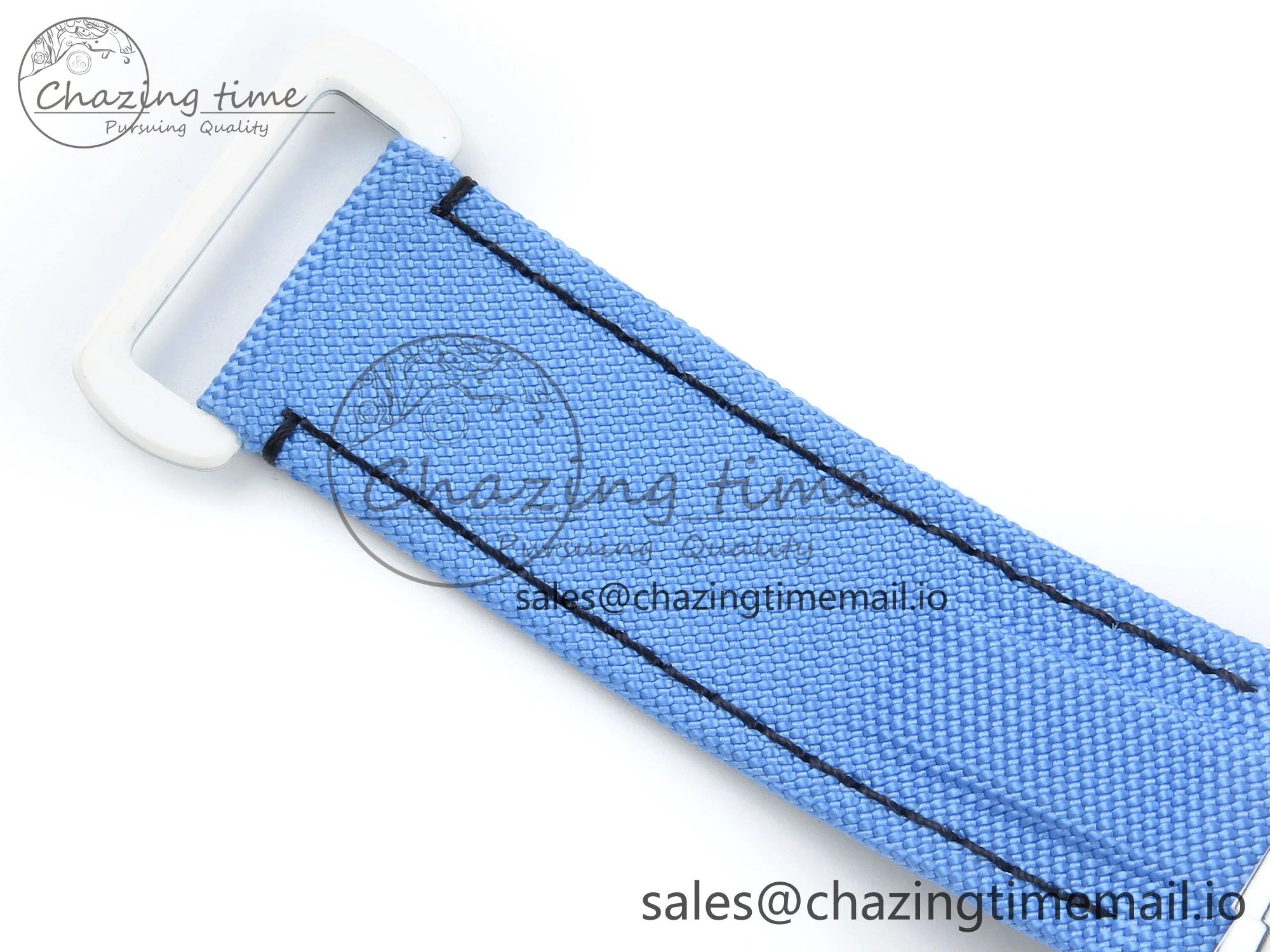 Daytona ZIF REMOULD White Carbon SONIC Best Edition Blue Skeleton Dial Diamonds Bezel on Blue Nylon Strap SA4130