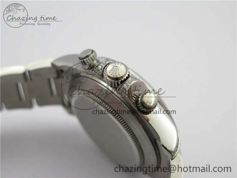 Daytona116599RBOW SS  Rainbow Crystal BLF Best Edition Black Dial on SS Bracelet A4130