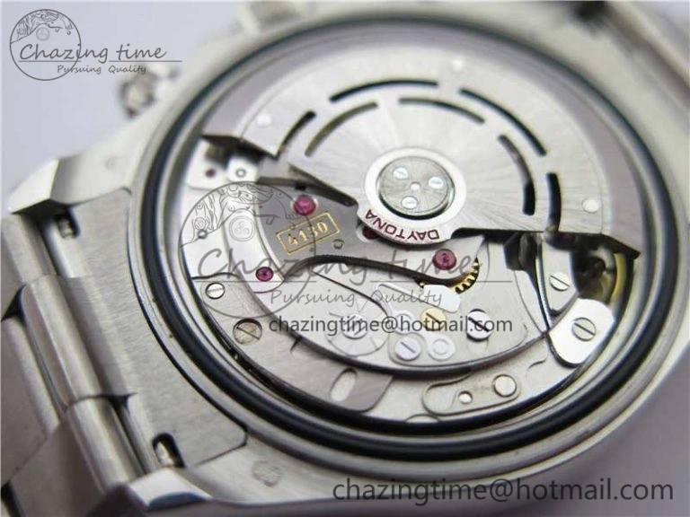Daytona116599RBOW SS  Rainbow Crystal BLF Best Edition Black Dial on SS Bracelet A4130