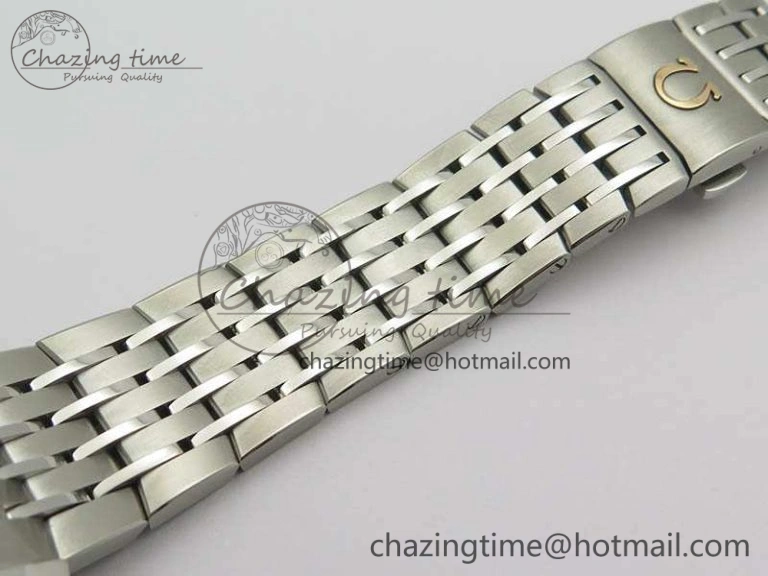De Ville Chronograph SS OMF 1:1 Best Edition White Dial On SS Bracelet A9300
