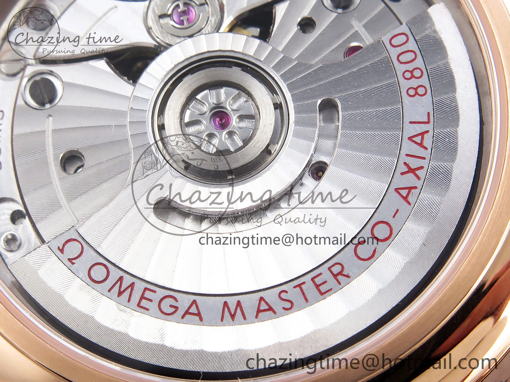 De Ville Date RG MKF 1:1 Best Edition White Textured Dial Roman Marker on Brown Leather Strap A8800