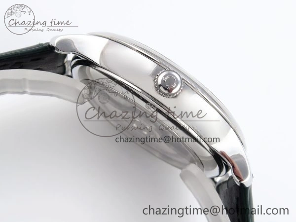 De Ville Date SS MKF 1:1 Best Edition Dark Gray Dial Roman Marker on Black Leather Strap A8800