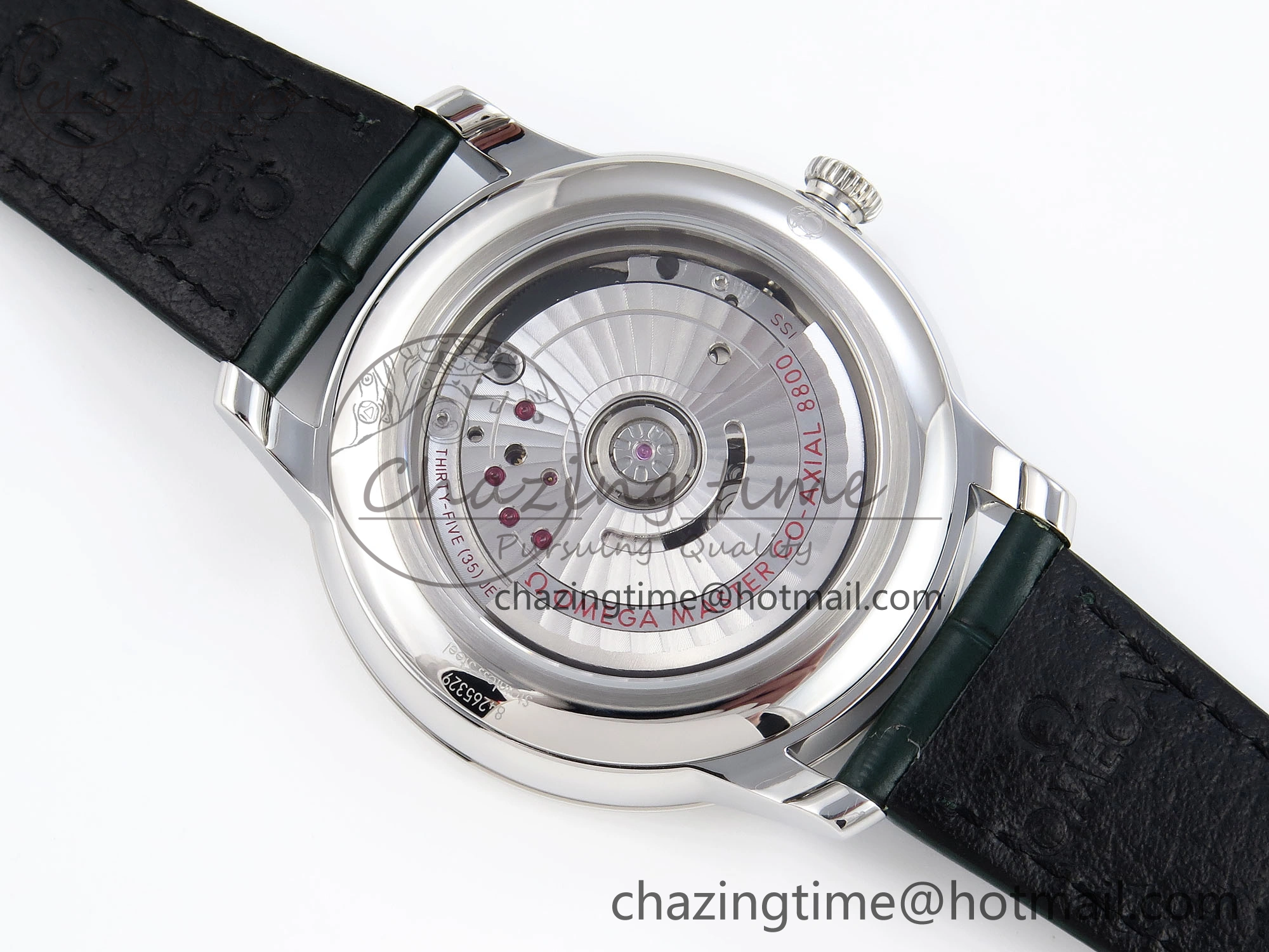 De Ville Date SS MKF 1:1 Best Edition Dark Gray Dial Roman Marker on Black Leather Strap A8800