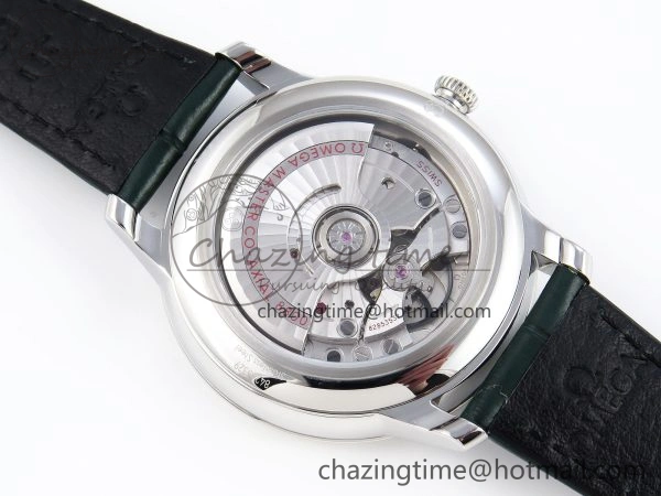 De Ville Date SS MKF 1:1 Best Edition Dark Gray Dial Roman Marker on Black Leather Strap A8800