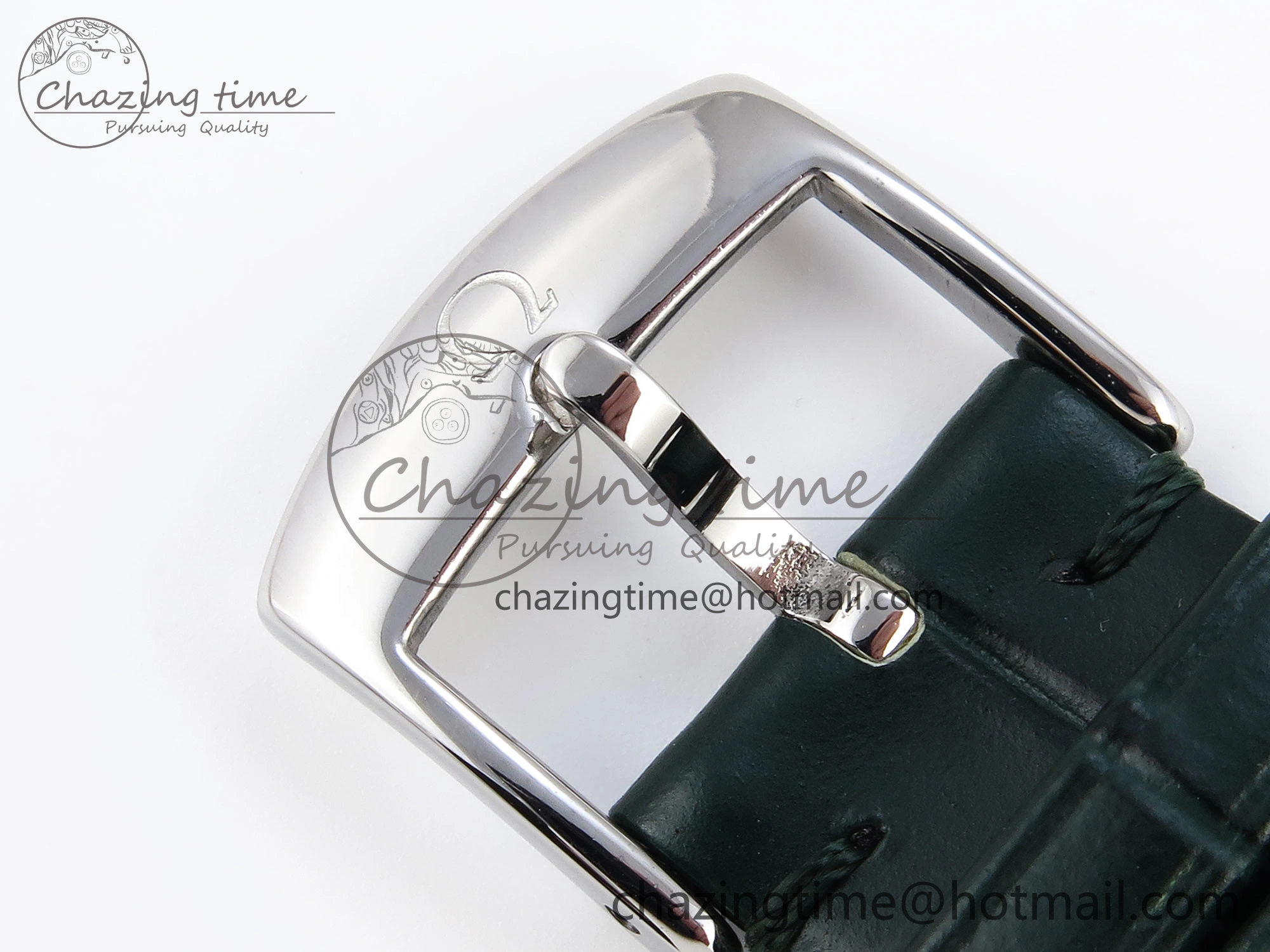 De Ville Date SS MKF 1:1 Best Edition Dark Gray Dial Roman Marker on Black Leather Strap A8800
