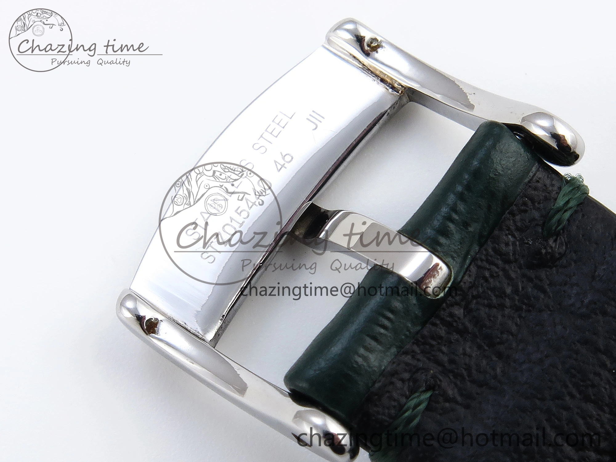 De Ville Date SS MKF 1:1 Best Edition Dark Gray Dial Roman Marker on Black Leather Strap A8800