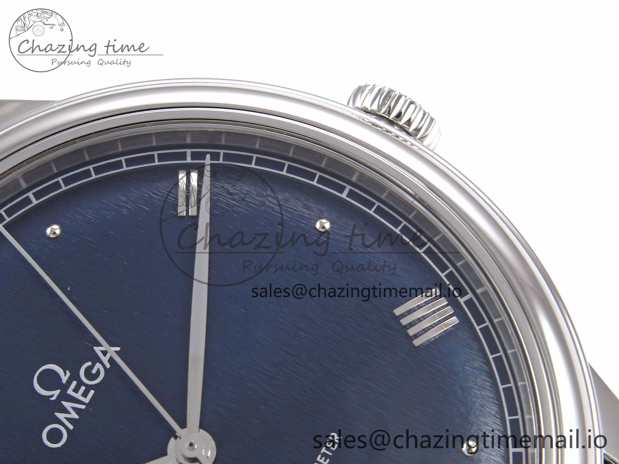 De Ville Date SS VSF 1:1 Best Edition Blue Dial on SS Bracelet A8800