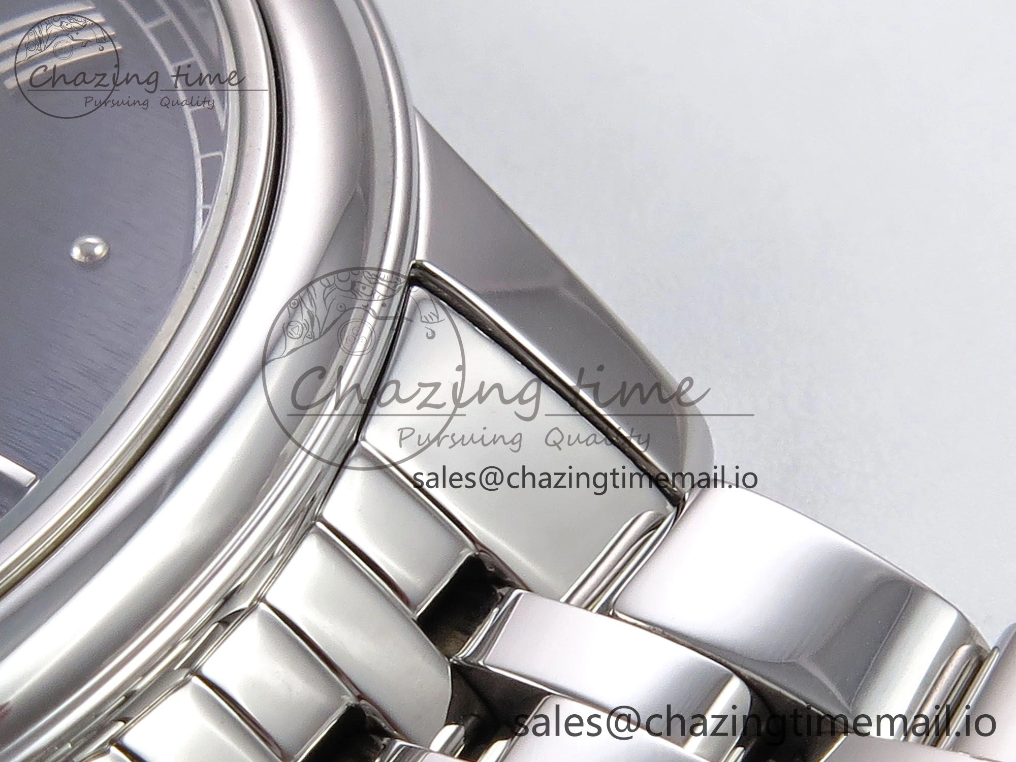 De Ville Date SS VSF 1:1 Best Edition Blue Dial on SS Bracelet A8800