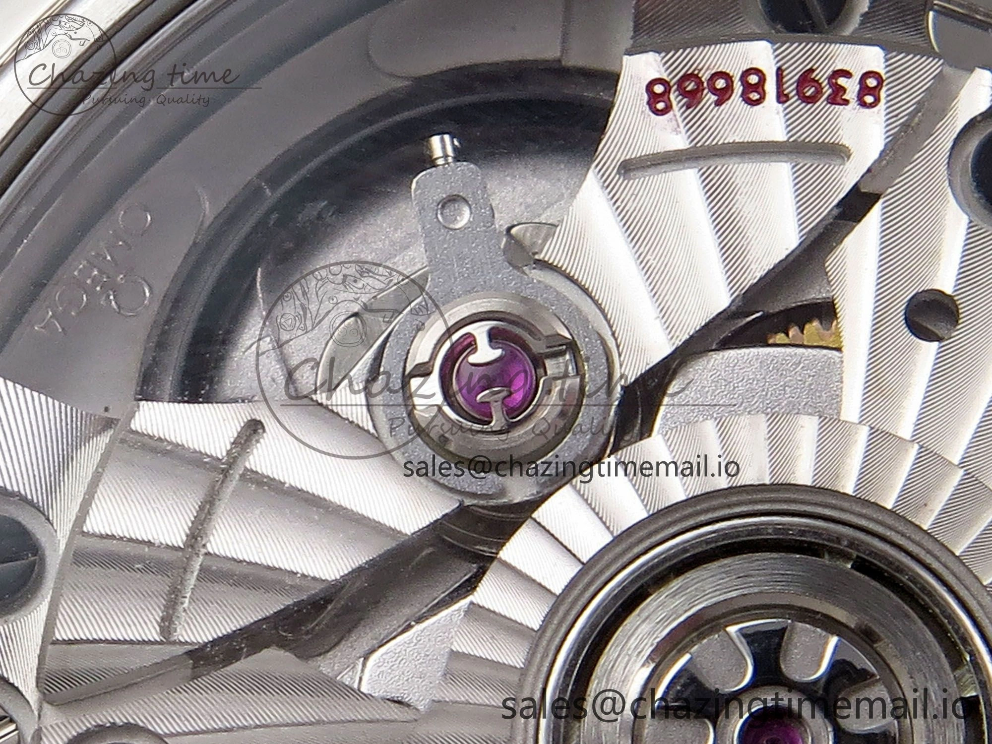 De Ville Date SS VSF 1:1 Best Edition Blue Dial on SS Bracelet A8800