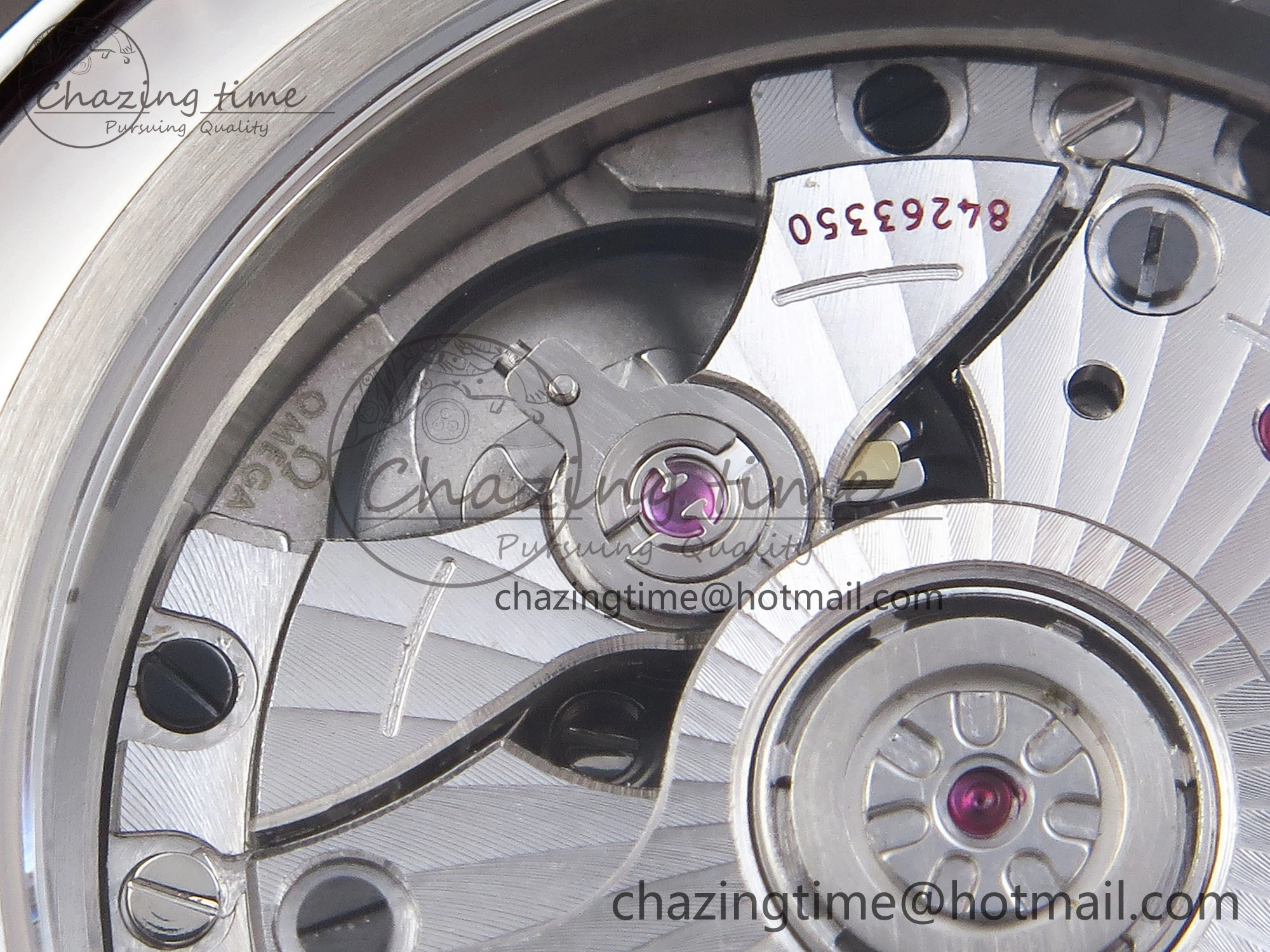 De Ville Date YG MKF 1:1 Best Edition White Textured Dial Diamonds Marker on Brown Leather Strap A8800