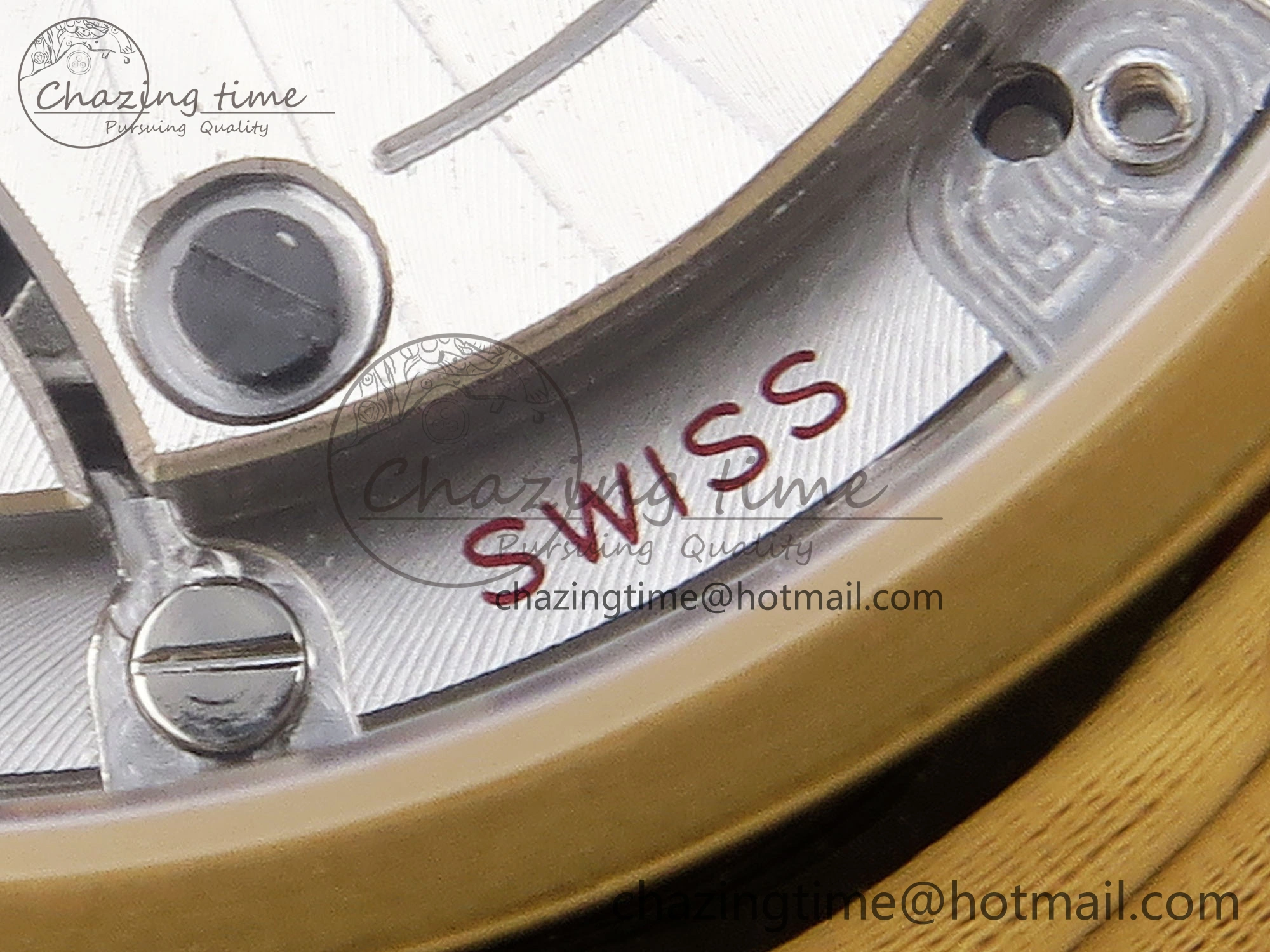 De Ville Date YG MKF 1:1 Best Edition White Textured Dial Roman Marker on Brown Leather Strap A8800