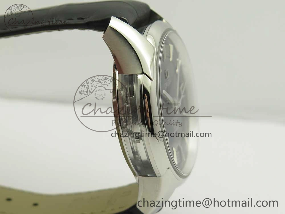 De Ville Hour Vision 41mm SS VSF 1:1 Best Edition Blue Dial on Black Croco Leather Strap A8500 Super Clone