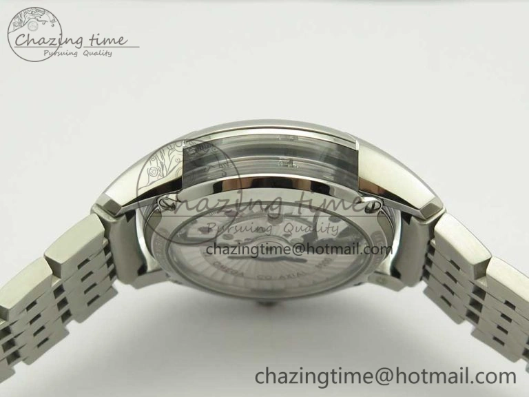 De Ville Hour Vision 41mm SS VSF 1:1 Best Edition Blue Dial on Black SS Bracelet A8500 Super Clone (2 Straps)