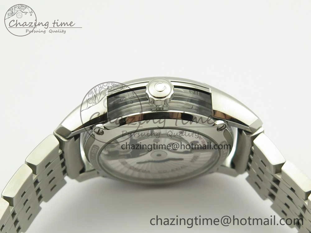 De Ville Hour Vision 41mm SS VSF 1:1 Best Edition Blue Dial on Black SS Bracelet A8500 Super Clone (2 Straps)