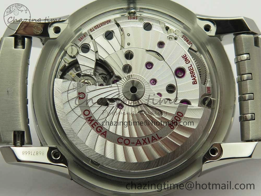 De Ville Hour Vision 41mm SS VSF 1:1 Best Edition Blue Dial on Black SS Bracelet A8500 Super Clone (2 Straps)