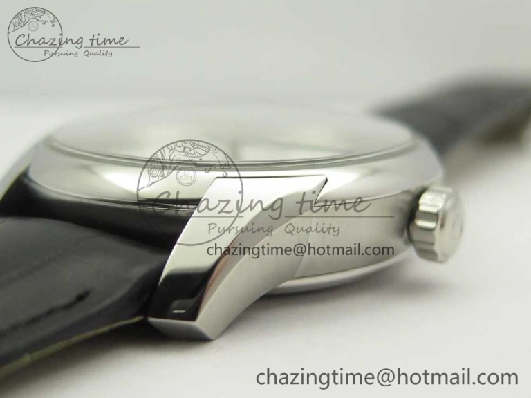 De Ville Hour Vision 41mm SS VSF 1:1 Best Edition White Dial on Black Crocodile Strap A8500 Super Clone