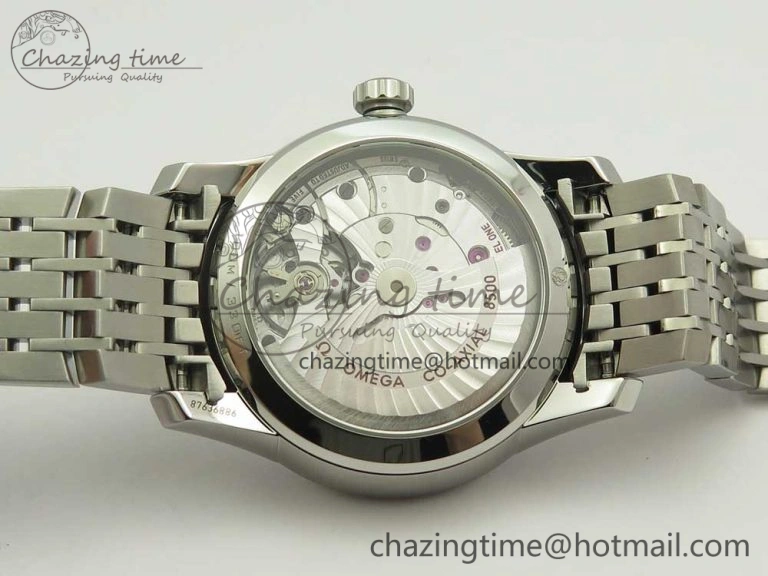 De Ville Hour Vision 41mm SS VSF 1:1 Best Edition White Dial on SS Bracelet A8500 Super Clone