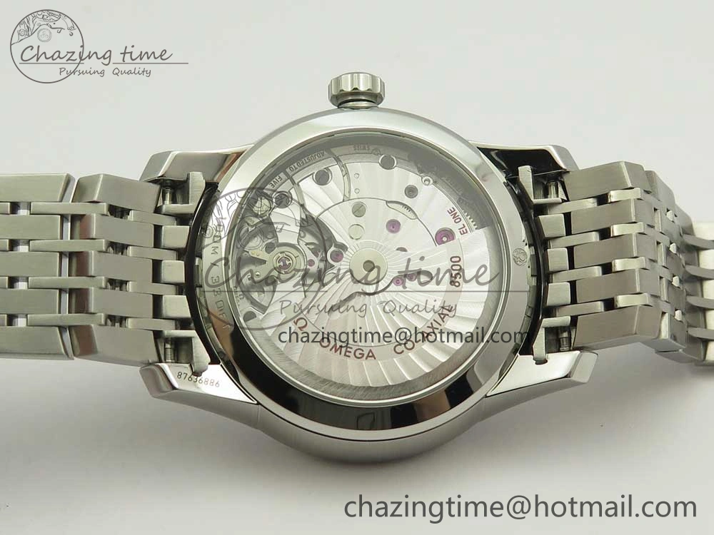 De Ville Hour Vision 41mm SS VSF 1:1 Best Edition White Dial on SS Bracelet A8500 Super Clone