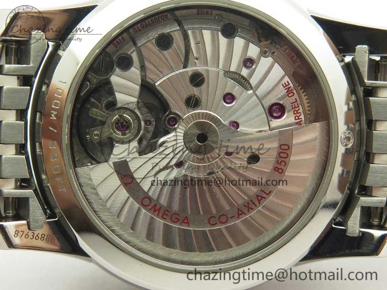 De Ville Hour Vision 41mm SS VSF 1:1 Best Edition White Dial on SS Bracelet A8500 Super Clone