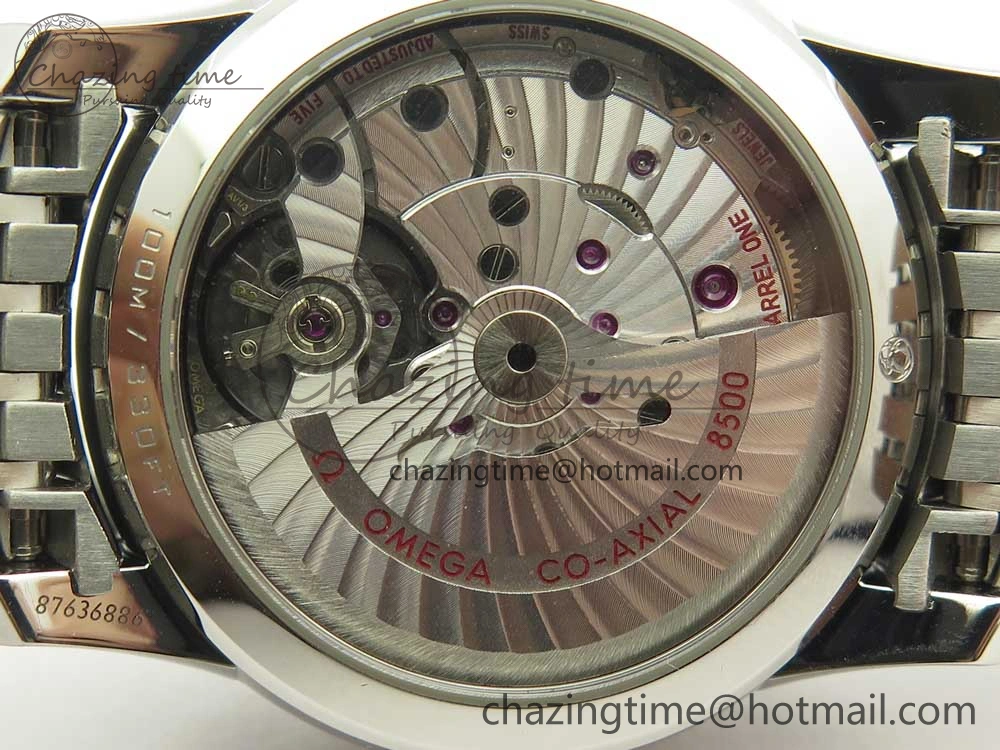 De Ville Hour Vision 41mm SS VSF 1:1 Best Edition White Dial on SS Bracelet A8500 Super Clone